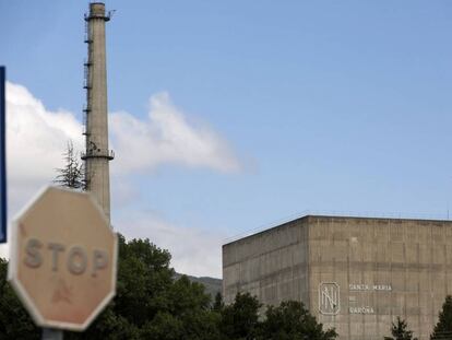 Vista del reactor de la central nuclear de Santa Mar&iacute;a de Garo&ntilde;a, en Burgos.