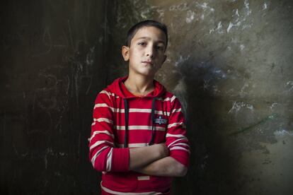 Remember this face. He may be just 11 years-old, but Carmel can put out a beat akin to any of the hip-hop masters. “When I think about Syria I feel sad. Rapping helps take away my bad mood. I want to be famous and for people to know what is important to Syrian people like me.” Despite having grown up in a non-musical family, Carmel’s mother said her son “eats, sleeps and dreams about rapping.” “My dad didn’t like it at the start. But he understands now that it is important to me,” Carmel said. Rapping, Carmel said, is not common in Syria. The first time he heard it was in Lebanon “on someone’s phone.” “It was hard at the start to get the breathing right, but I practice every day and my voice is getting stronger.” Carmel has lived in a Collective Center building with 20 other Syrian refugee families in northern Tripoli since his family fled Homs, Syria three years ago. With no secondary education available to refugee children in the region, Carmel’s education will soon come to an end. #WithSyria #Notnumbers.People. Photograph: Eduardo Soteras Jalil