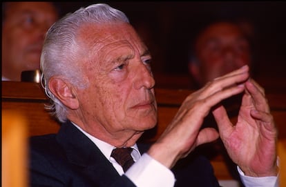 El empresario italiano Gianni Agnelli en una imagen de 1990.