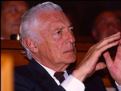 El empresario italiano Gianni Agnelli en una imagen de 1990.