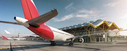 Varios aviones de Iberia estacionados en el Aeropuerto Madrid Barajas Adolfo Suárez