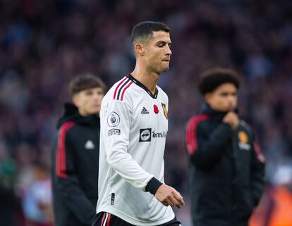 Cristiano Ronaldo después de la derrota ante el Aston Villa la semana pasada.