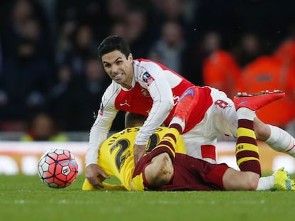 Arteta, este a&ntilde;o de la FA Cup ante el Burnley.