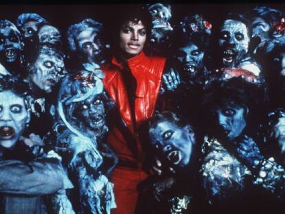 Michael Jackson, en un fotograma del videoclip <i>Thriller.</i><b> </b>