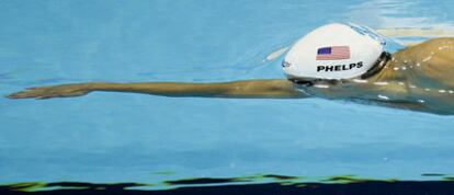 El estadounidense Michael Phelps, en la semifinal de 200m libre.