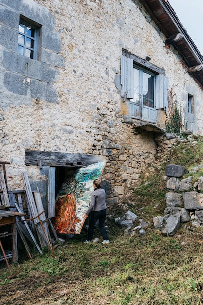 El exterior del caserío Aitzeterdi, en Alkiza (Gipuzkoa).