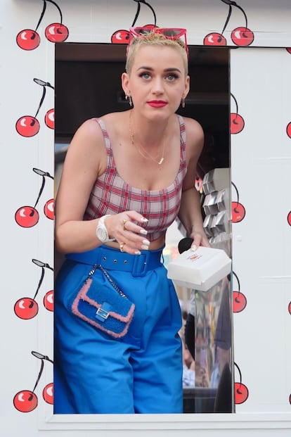 La cantante Katy Perry en un evento para promocionar su último tema, 'Bon Appetite', el pasado abril en Nueva York.