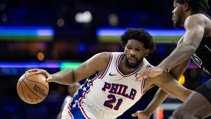 Joel Embiid, durante un partido de los 76ers de la semana pasada.