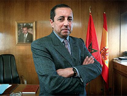 Abdesalam Baraka, ayer, en su despacho de la Embajada de Marruecos en Madrid.