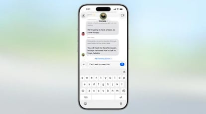 Sistema operativo iOS 26 en un iPhone
