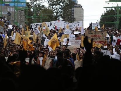 Manifestación en Ciudad de México, el 2 de octubre de 2018.