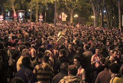 La plaza acogió a miles de aficionados que celebraron la victoria.