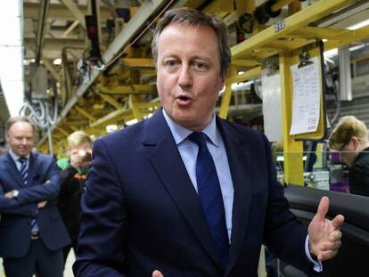 El primer ministro David Cameron visita la planta de Mini en Oxford, en una imagen de 2016.