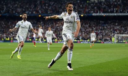 En el partido de vuelta de los cuartos de final de la Champions League 14/15, el gol del Chicharito Hernández dio el pase a semifinales a los blancos, que terminarían cayendo ante la Juve.