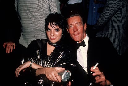 Liza Minnelli con Halston en 1982.