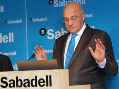 El presidente de Banco Sabadell, Josep Oliu. EFE/Archivo