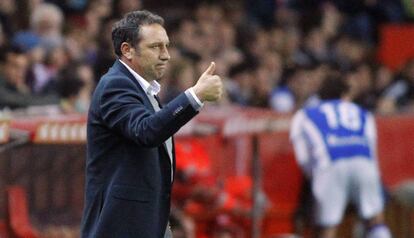 Eusebio, durante un partido de la Real Sociedad.