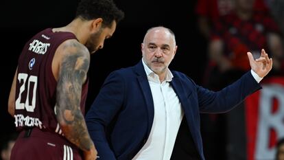 Pablo Laso, el pasado 10 de junio durante la final de la Bundesliga con el Bayern Múnich.