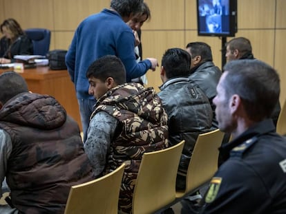 Un momento del juicio por explotación laboral, en Valencia.  