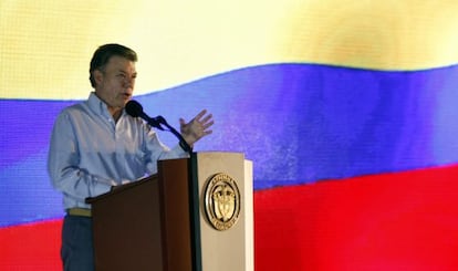 President Juan Manuel Santos on Tuesday.