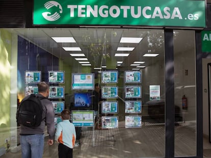 Una inmobiliaria en la calle de Alcal&aacute; de Madrid. 