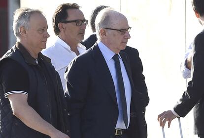 Llegada de Rodrigo Rato, expresidente de Caja Madrid, a la sede de la Audiencia Nacional donde arranca el juicio por las tarjetas 'black'.