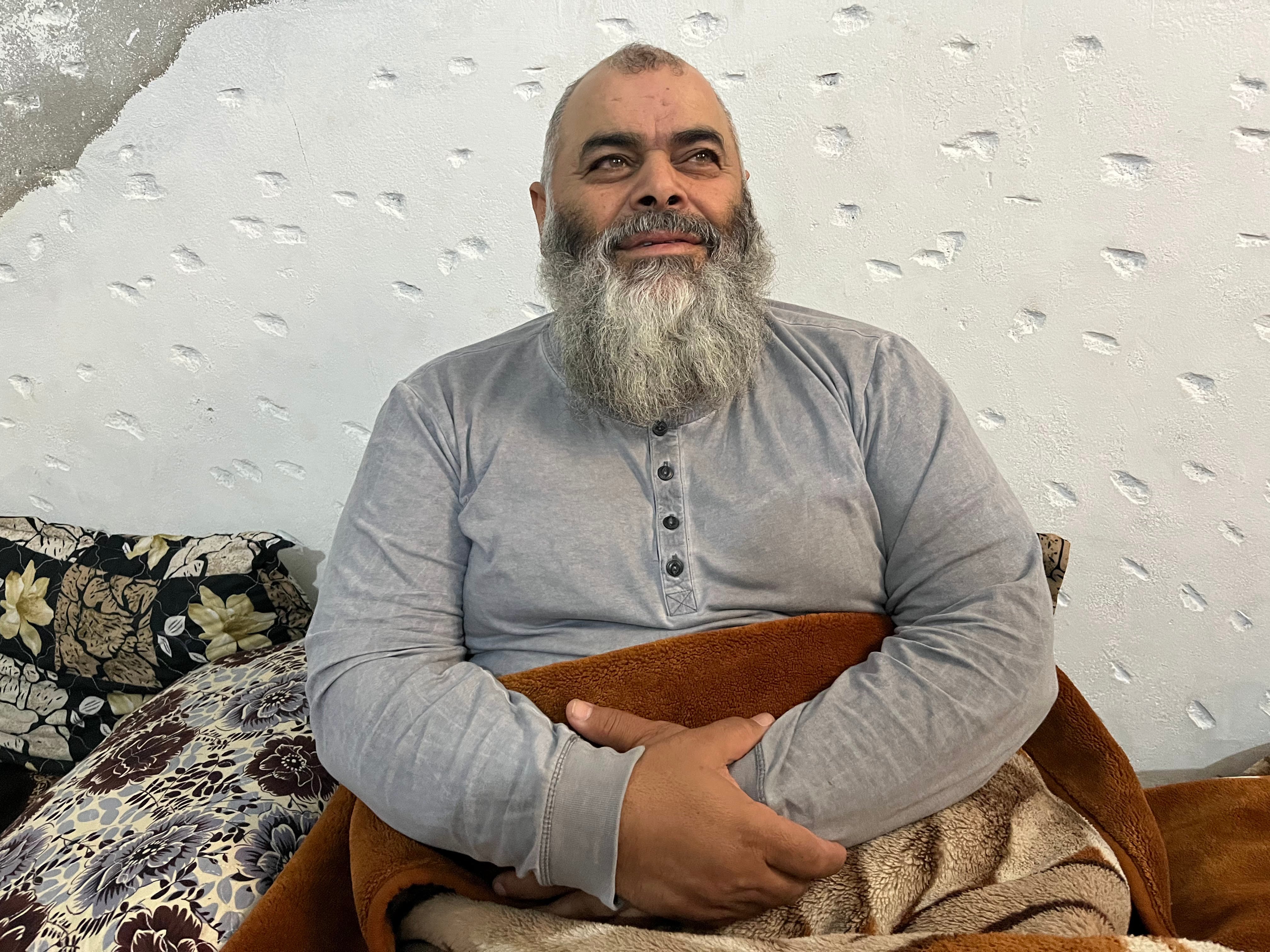 Ali Mahmud al Kak, en su casa en Alepo, el pasado diciembre.