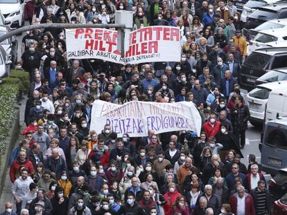 Manifestación en Zaldibar el sábado por la gestión del vertedero derrumbado.