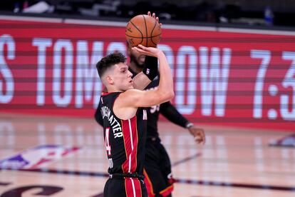 Tyler Herro, en el partido entre Miami y los Celtics.