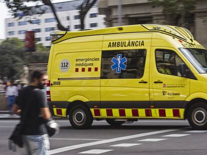 Una ambulancia del SEM en servicio. 