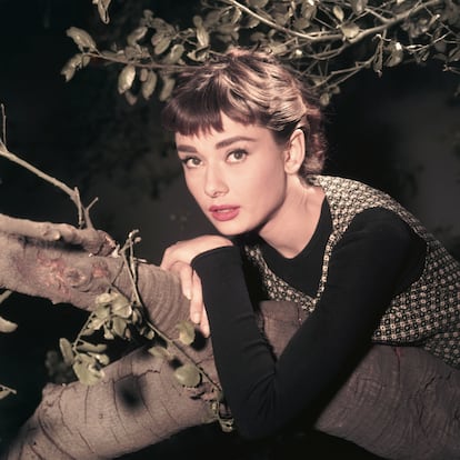 Audrey Hepburn in a picture from the 1950s.