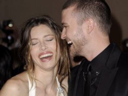 Jessica Biel y Justin Timberlake, en una foto del 3 de mayo de 2010.