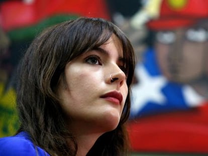 A deputada eleita do Partido Comunista do Chile, Camila Vallejo.