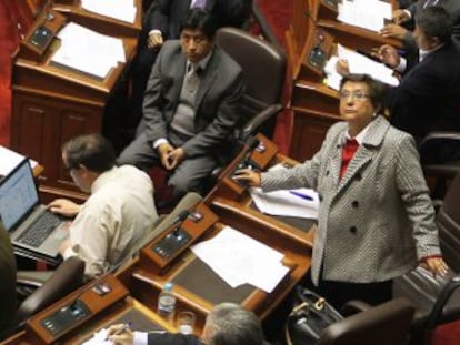 Imagen de la votaci&oacute;n en el Parlamento peruano.