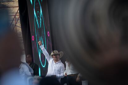 Gustavo Petro durante la Asamblea Popular Campesina, el 3 de agosto en Sincelejo, Sucre