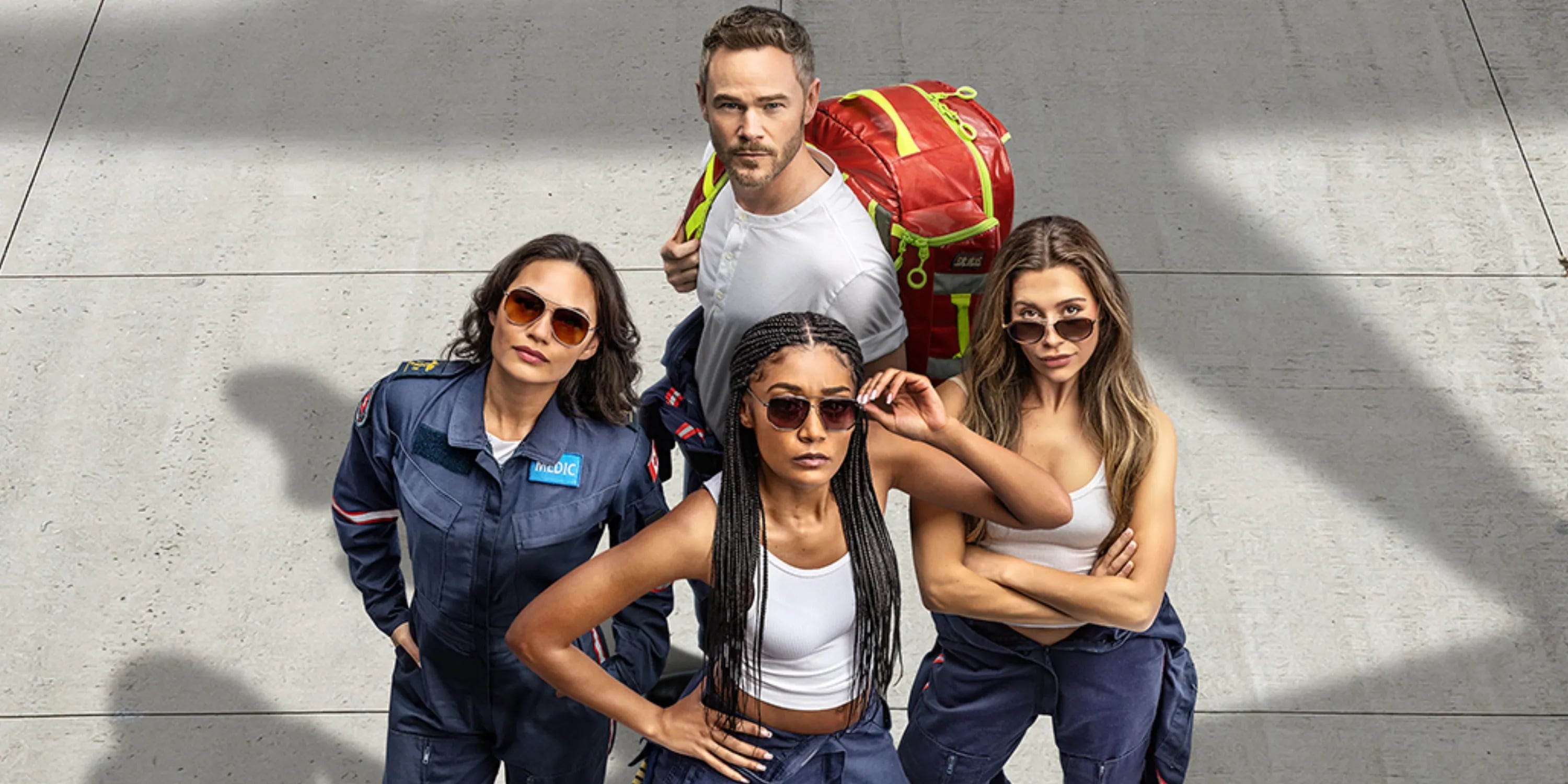 Los protagonistas de la serie 'SkyMed'.