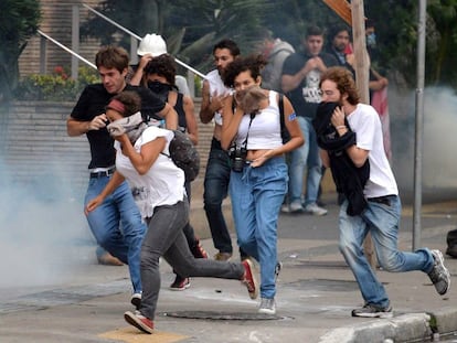 PM de São Paulo reprime manifestantes na última terça.