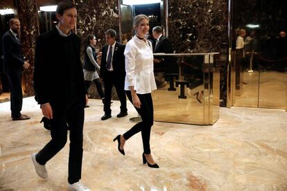 Ivanka Trump y Jared Kushner en la Torre Trump el pasado 18 de noviembre.