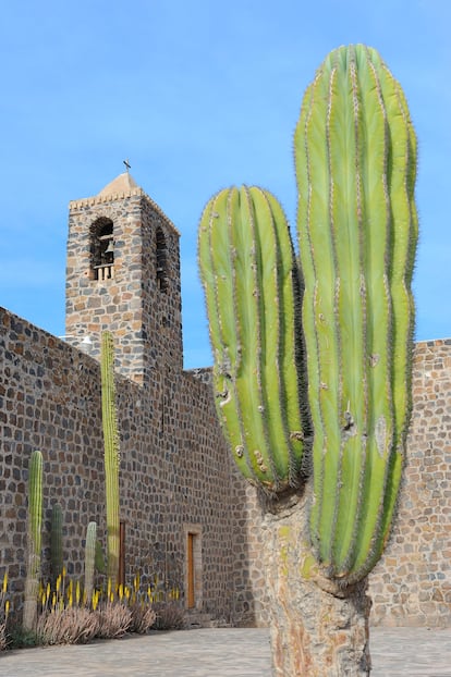 The Mission of Santa Rosalía de Mulegé, built between 1705 and 1766.