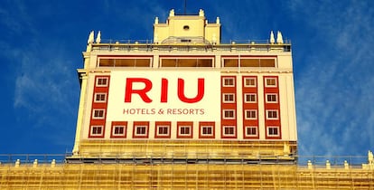 Imagen del hotel Riu Plaza España, que albergará 24 plantas del Edificio España y tendrá 585 habitaciones con una categoría de 4 estrellas. 