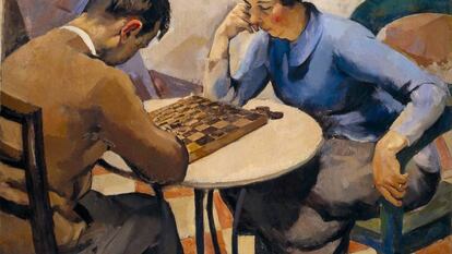‘Jogo de Damas’ (1927), óleo de Abel Manta.