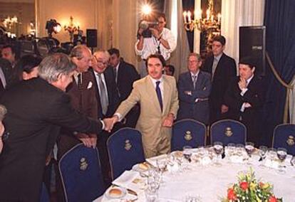 José María Aznar, en la presentación ayer de la Fundación de Estudios Financieros.