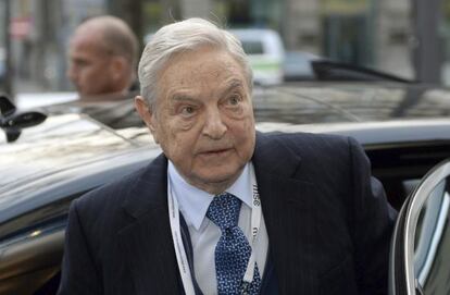 El magnate estadounidense George Soros, el pasado 6 de febrero en M&uacute;nich.