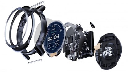 Interior del Moto Watch 100