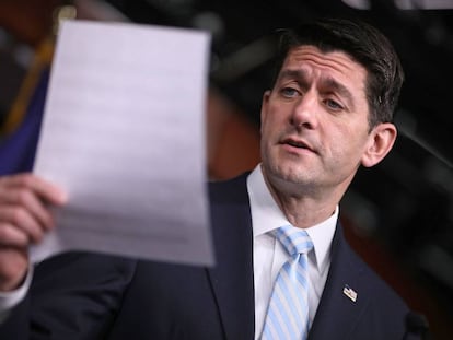 El presidente de la Cámara de Representantes, Paul Ryan.