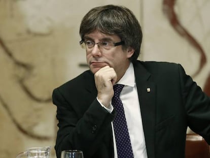 O presidente da Generalitat, Carles Puigdemont.