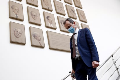 Science Minister Pedro Duque at the Senate.