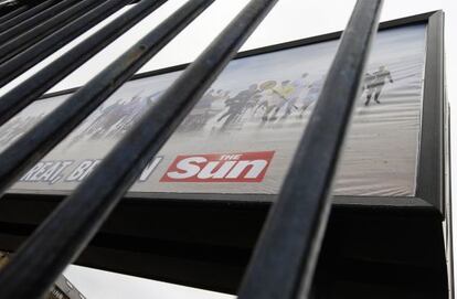 Un anuncio del tabloide británico 'The Sun'.