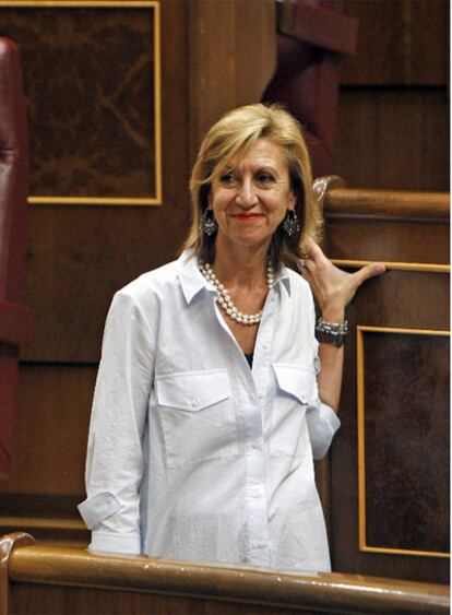 Rosa Díez, en el Congreso de los Diputados.