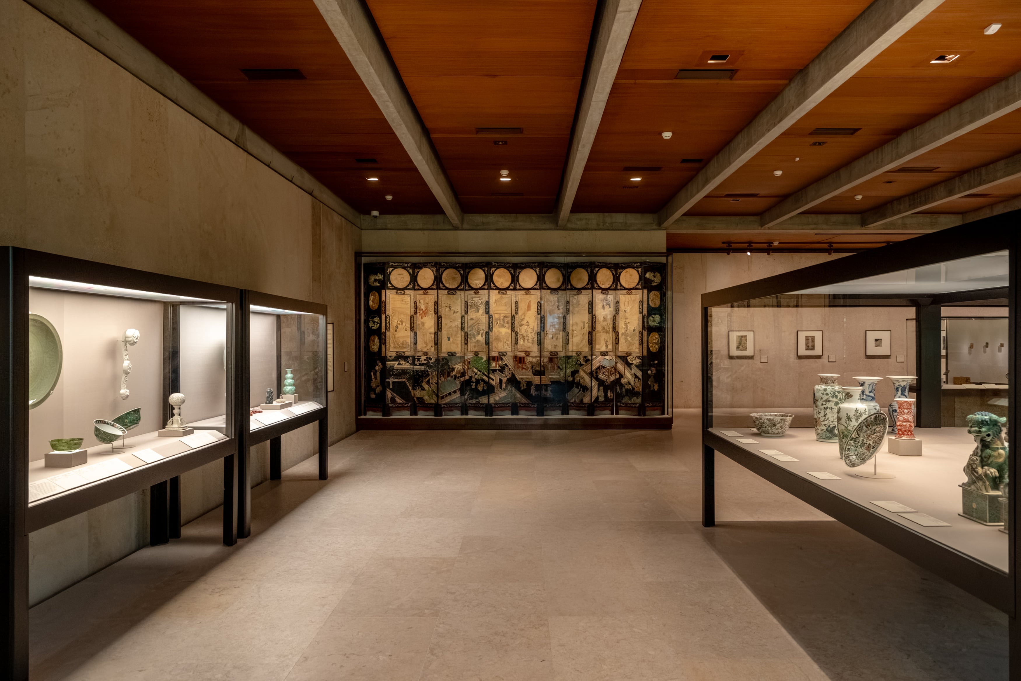 Sala dedicada al arte chino en el Museo Gulbenkian de Lisboa.